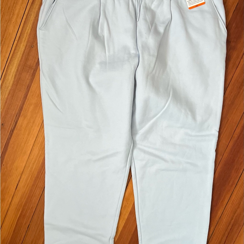 Mondetta Light Blue-Gray Fleece Straight Leg Pants